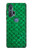 S2704 グリーンフィッシュスケールパターングラフィック Green Fish Scale Pattern Graphic Motorola Edge+ バックケース、フリップケース・カバー