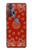 S3355 赤バンダナパターン Bandana Red Pattern Motorola Edge+ バックケース、フリップケース・カバー