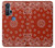 S3355 赤バンダナパターン Bandana Red Pattern Motorola Edge+ バックケース、フリップケース・カバー