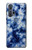 S3439 インディゴタイダイ Fabric Indigo Tie Dye Motorola Edge+ バックケース、フリップケース・カバー