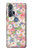 S3688 花の花のアートパターン Floral Flower Art Pattern Motorola Edge+ バックケース、フリップケース・カバー