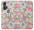 S3688 花の花のアートパターン Floral Flower Art Pattern Motorola Edge+ バックケース、フリップケース・カバー