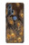 S3691 ゴールドピーコックフェザー Gold Peacock Feather Motorola Edge+ バックケース、フリップケース・カバー