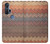 S3752 ジグザグ生地パターングラフィックプリント Zigzag Fabric Pattern Graphic Printed Motorola Edge+ バックケース、フリップケース・カバー