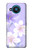 S2361 紫の花 Purple White Flowers Nokia 8.3 5G バックケース、フリップケース・カバー