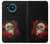 S3753 ダークゴシックゴススカルローズ Dark Gothic Goth Skull Roses Nokia 8.3 5G バックケース、フリップケース・カバー