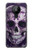 S3582 紫の頭蓋骨 Purple Sugar Skull Nokia 5.3 バックケース、フリップケース・カバー