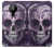 S3582 紫の頭蓋骨 Purple Sugar Skull Nokia 5.3 バックケース、フリップケース・カバー