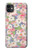 S3688 花の花のアートパターン Floral Flower Art Pattern iPhone 11 バックケース、フリップケース・カバー