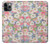 S3688 花の花のアートパターン Floral Flower Art Pattern iPhone 11 Pro バックケース、フリップケース・カバー