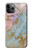 S3717 ローズゴールドブルーパステル大理石グラフィックプリント Rose Gold Blue Pastel Marble Graphic Printed iPhone 11 Pro Max バックケース、フリップケース・カバー
