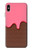 S3754 ストロベリーアイスクリームコーン Strawberry Ice Cream Cone iPhone XS Max バックケース、フリップケース・カバー