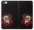 S3753 ダークゴシックゴススカルローズ Dark Gothic Goth Skull Roses iPhone 6 6S バックケース、フリップケース・カバー