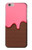 S3754 ストロベリーアイスクリームコーン Strawberry Ice Cream Cone iPhone 6 6S バックケース、フリップケース・カバー
