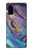 S3676 カラフルな抽象的な大理石の石 Colorful Abstract Marble Stone Samsung Galaxy S20 バックケース、フリップケース・カバー