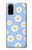 S3681 デイジーの花のパターン Daisy Flowers Pattern Samsung Galaxy S20 バックケース、フリップケース・カバー