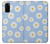 S3681 デイジーの花のパターン Daisy Flowers Pattern Samsung Galaxy S20 バックケース、フリップケース・カバー