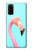 S3708 ピンクのフラミンゴ Pink Flamingo Samsung Galaxy S20 バックケース、フリップケース・カバー