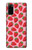 S3719 いちご柄 Strawberry Pattern Samsung Galaxy S20 バックケース、フリップケース・カバー