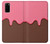 S3754 ストロベリーアイスクリームコーン Strawberry Ice Cream Cone Samsung Galaxy S20 バックケース、フリップケース・カバー
