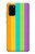 S3678 カラフルなレインボーバーティカル Colorful Rainbow Vertical Samsung Galaxy S20 Plus, Galaxy S20+ バックケース、フリップケース・カバー