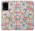 S3688 花の花のアートパターン Floral Flower Art Pattern Samsung Galaxy S20 Plus, Galaxy S20+ バックケース、フリップケース・カバー