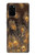 S3691 ゴールドピーコックフェザー Gold Peacock Feather Samsung Galaxy S20 Plus, Galaxy S20+ バックケース、フリップケース・カバー