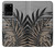 S3692 灰色の黒いヤシの葉 Gray Black Palm Leaves Samsung Galaxy S20 Plus, Galaxy S20+ バックケース、フリップケース・カバー