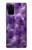 S3713 パープルクォーツアメジストグラフィックプリント Purple Quartz Amethyst Graphic Printed Samsung Galaxy S20 Plus, Galaxy S20+ バックケース、フリップケース・カバー