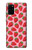 S3719 いちご柄 Strawberry Pattern Samsung Galaxy S20 Plus, Galaxy S20+ バックケース、フリップケース・カバー