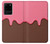 S3754 ストロベリーアイスクリームコーン Strawberry Ice Cream Cone Samsung Galaxy S20 Ultra バックケース、フリップケース・カバー