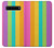 S3678 カラフルなレインボーバーティカル Colorful Rainbow Vertical Samsung Galaxy S10 5G バックケース、フリップケース・カバー