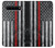 S3687 消防士細い赤い線アメリカの国旗 Firefighter Thin Red Line American Flag Samsung Galaxy S10 5G バックケース、フリップケース・カバー