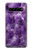 S3713 パープルクォーツアメジストグラフィックプリント Purple Quartz Amethyst Graphic Printed Samsung Galaxy S10 5G バックケース、フリップケース・カバー