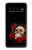 S3753 ダークゴシックゴススカルローズ Dark Gothic Goth Skull Roses Samsung Galaxy S10 5G バックケース、フリップケース・カバー