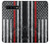 S3687 消防士細い赤い線アメリカの国旗 Firefighter Thin Red Line American Flag Samsung Galaxy S10 Plus バックケース、フリップケース・カバー