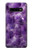 S3713 パープルクォーツアメジストグラフィックプリント Purple Quartz Amethyst Graphic Printed Samsung Galaxy S10 Plus バックケース、フリップケース・カバー