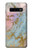 S3717 ローズゴールドブルーパステル大理石グラフィックプリント Rose Gold Blue Pastel Marble Graphic Printed Samsung Galaxy S10 Plus バックケース、フリップケース・カバー