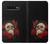S3753 ダークゴシックゴススカルローズ Dark Gothic Goth Skull Roses Samsung Galaxy S10 バックケース、フリップケース・カバー