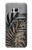 S3692 灰色の黒いヤシの葉 Gray Black Palm Leaves Samsung Galaxy S8 Plus バックケース、フリップケース・カバー