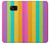 S3678 カラフルなレインボーバーティカル Colorful Rainbow Vertical Samsung Galaxy S7 バックケース、フリップケース・カバー