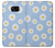 S3681 デイジーの花のパターン Daisy Flowers Pattern Samsung Galaxy S7 バックケース、フリップケース・カバー