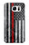S3687 消防士細い赤い線アメリカの国旗 Firefighter Thin Red Line American Flag Samsung Galaxy S7 バックケース、フリップケース・カバー