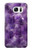 S3713 パープルクォーツアメジストグラフィックプリント Purple Quartz Amethyst Graphic Printed Samsung Galaxy S7 バックケース、フリップケース・カバー