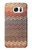 S3752 ジグザグ生地パターングラフィックプリント Zigzag Fabric Pattern Graphic Printed Samsung Galaxy S7 バックケース、フリップケース・カバー