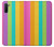 S3678 カラフルなレインボーバーティカル Colorful Rainbow Vertical Samsung Galaxy Note 10 バックケース、フリップケース・カバー