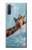 S3680 かわいいスマイルキリン Cute Smile Giraffe Samsung Galaxy Note 10 バックケース、フリップケース・カバー
