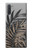 S3692 灰色の黒いヤシの葉 Gray Black Palm Leaves Samsung Galaxy Note 10 バックケース、フリップケース・カバー