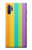 S3678 カラフルなレインボーバーティカル Colorful Rainbow Vertical Samsung Galaxy Note 10 Plus バックケース、フリップケース・カバー