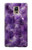 S3713 パープルクォーツアメジストグラフィックプリント Purple Quartz Amethyst Graphic Printed Samsung Galaxy Note 4 バックケース、フリップケース・カバー